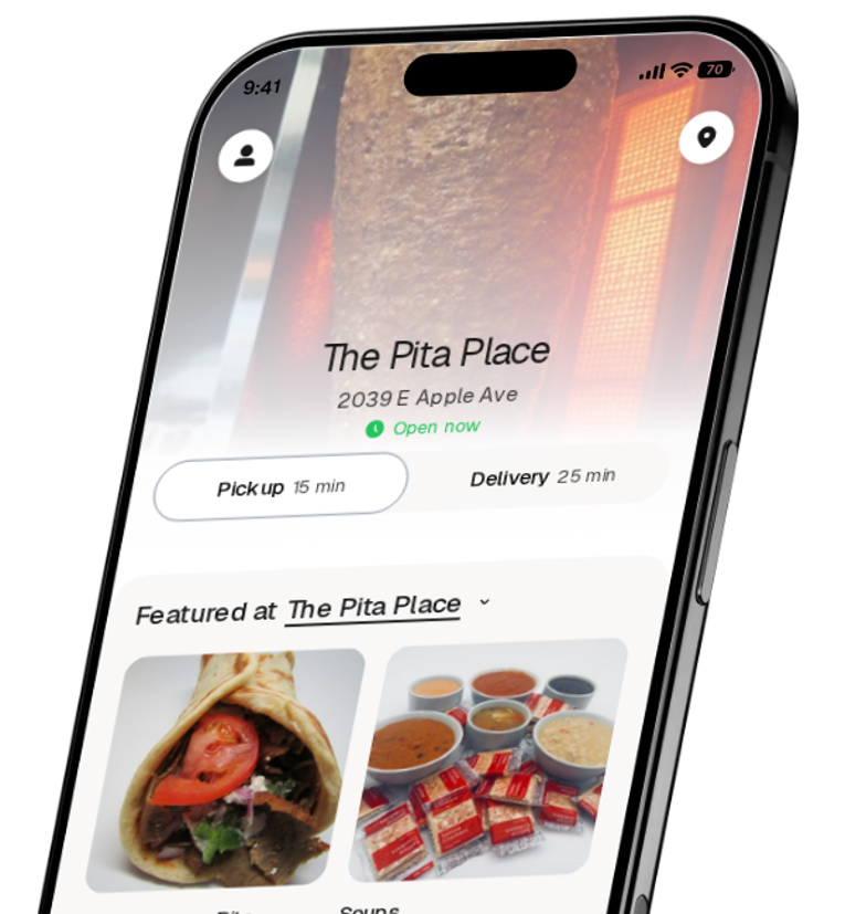 The Pita Place app preview